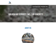 Tablet Screenshot of goldenrayservices.com